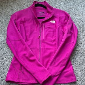 The North Face Women's Vibrant Pink full zip Jacket sz small